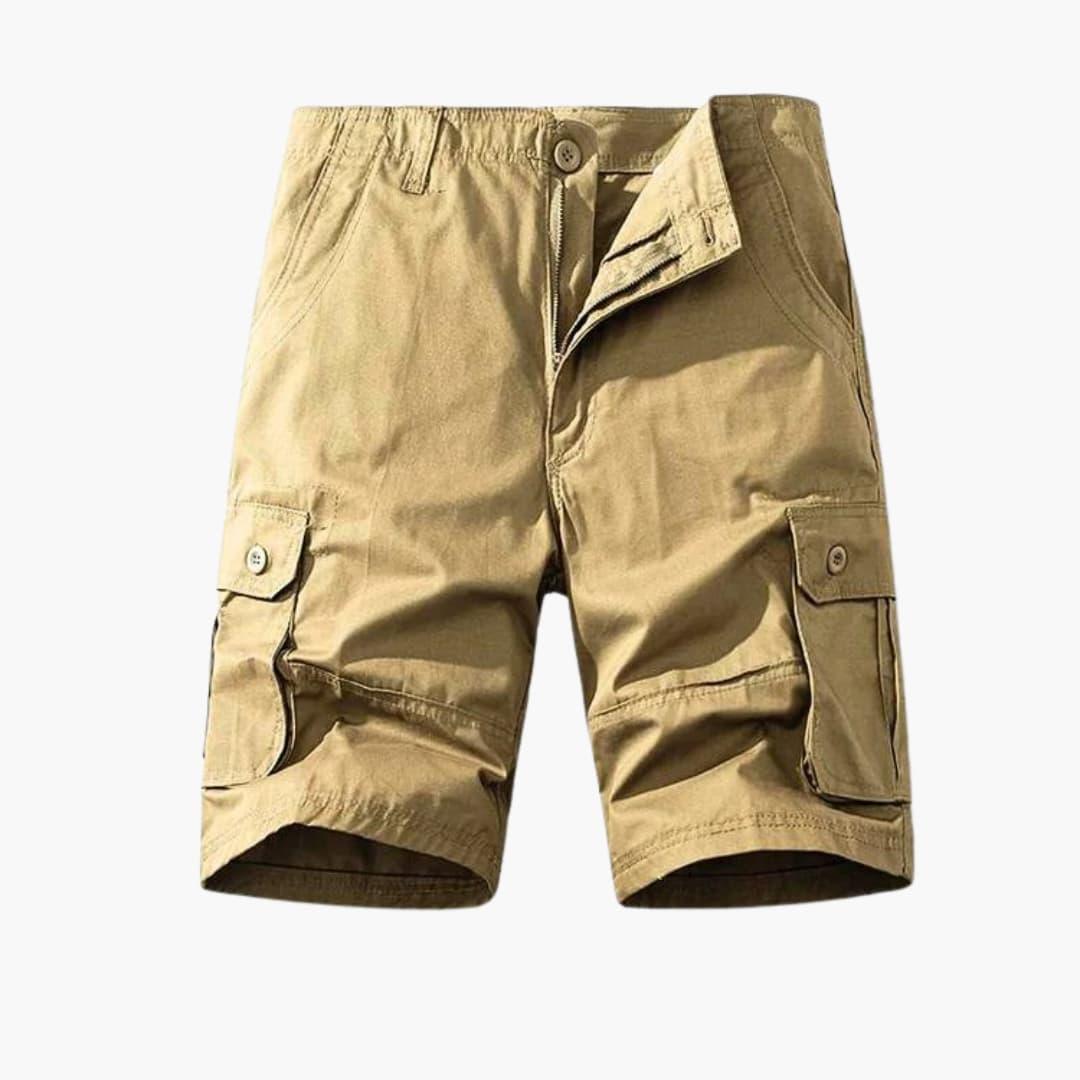 Bavane | Men's Cotton Cargo Shorts with Pockets for Summer