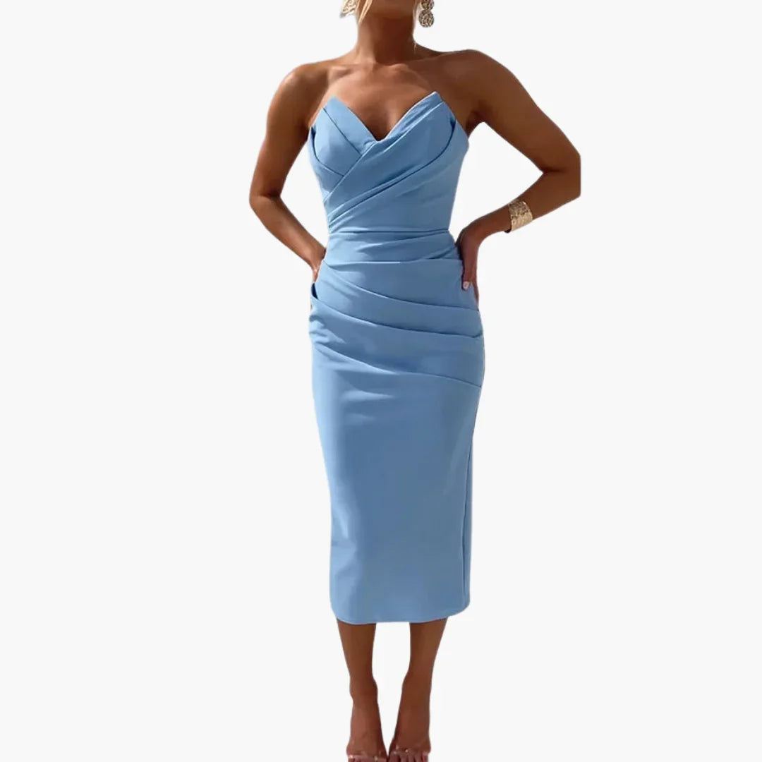 Bavane | Elegant Strapless Dress for Women - Figure-Hugging and Stylish