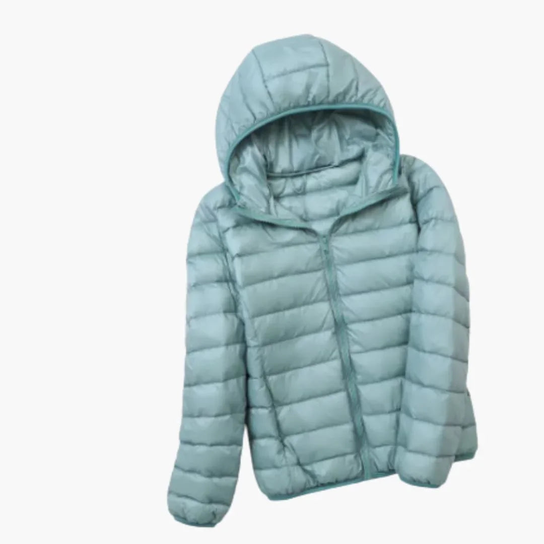 Bavane | Women's Quilted Jacket with Hood and Full Zipper