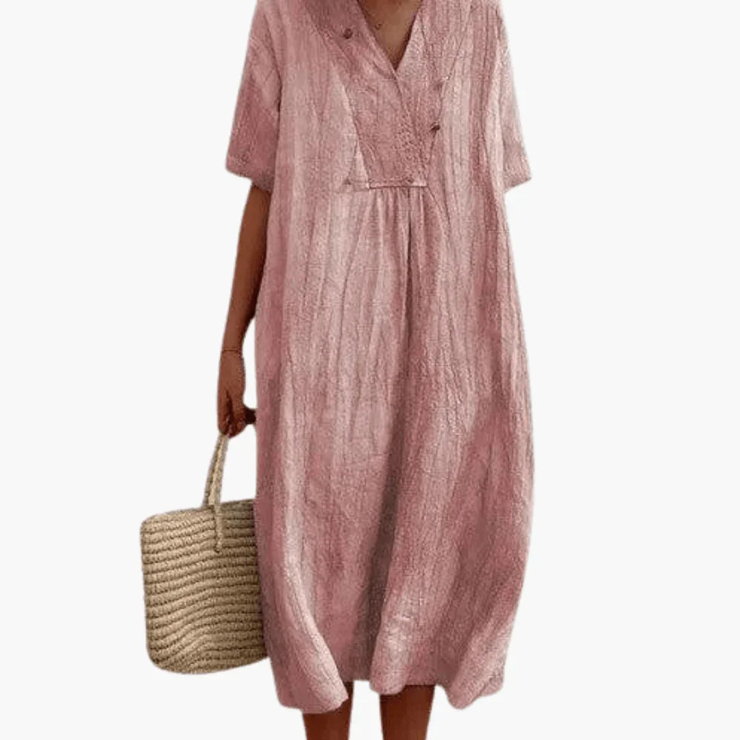 Bavane | Flowing Short Sleeve Dress for Women Stylish & Comfortable