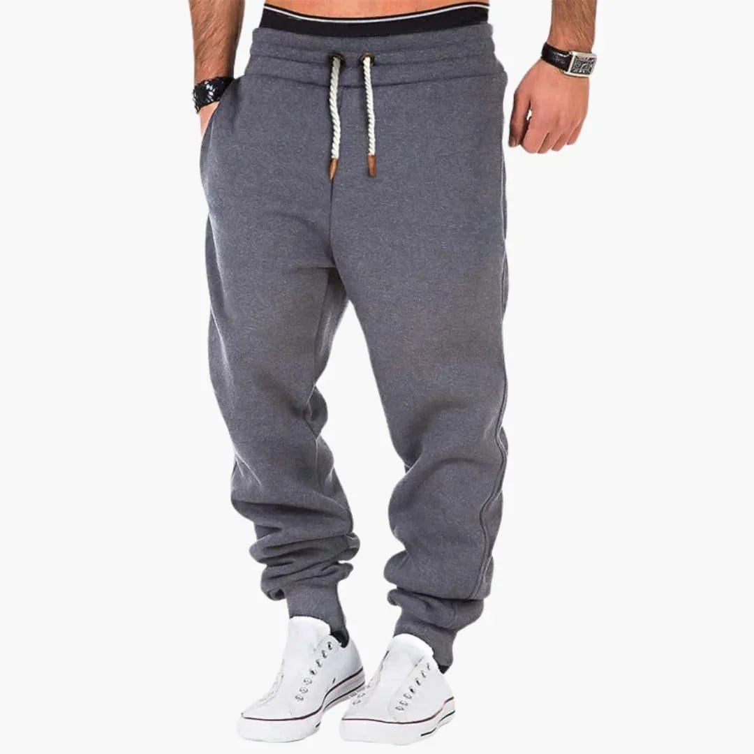 Bavane | Men's Jogging Pants with Ribbed Cuffs and Back Pocket