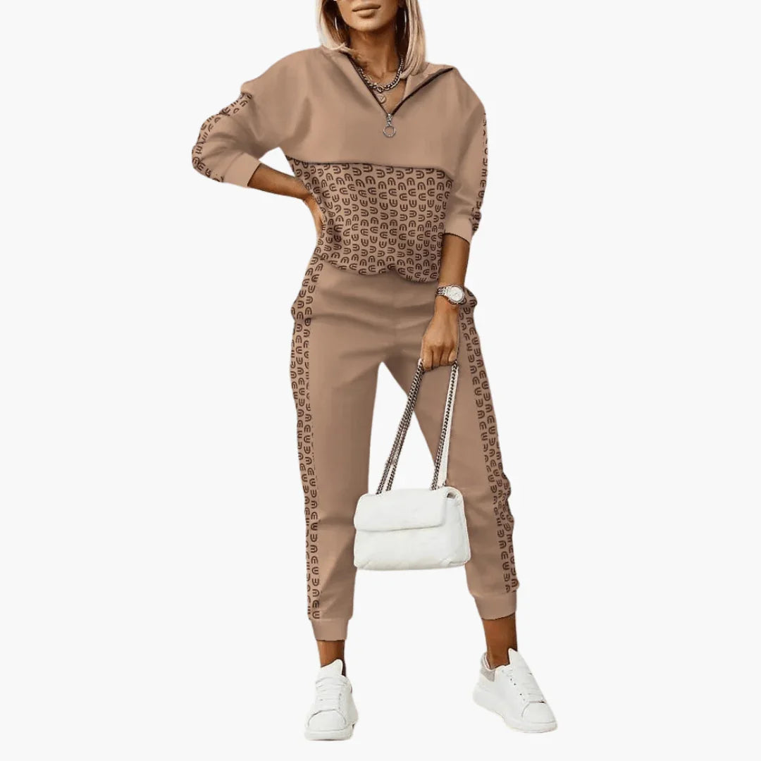 Bavane | Women's Tracksuit with Hood Sporty Leisure Suit