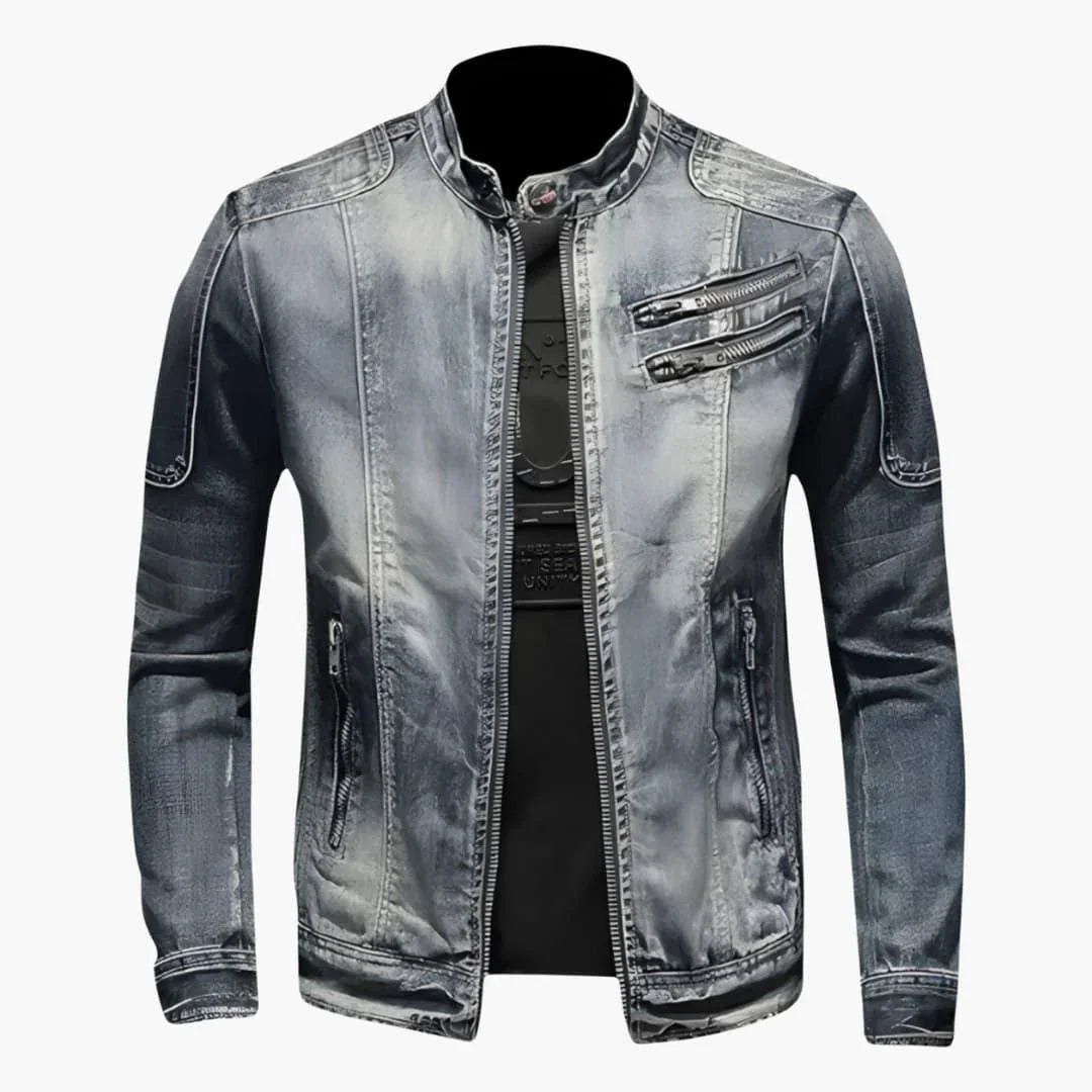 Bavane | Men's Denim Jacket in Retro Look Classic & Versatile