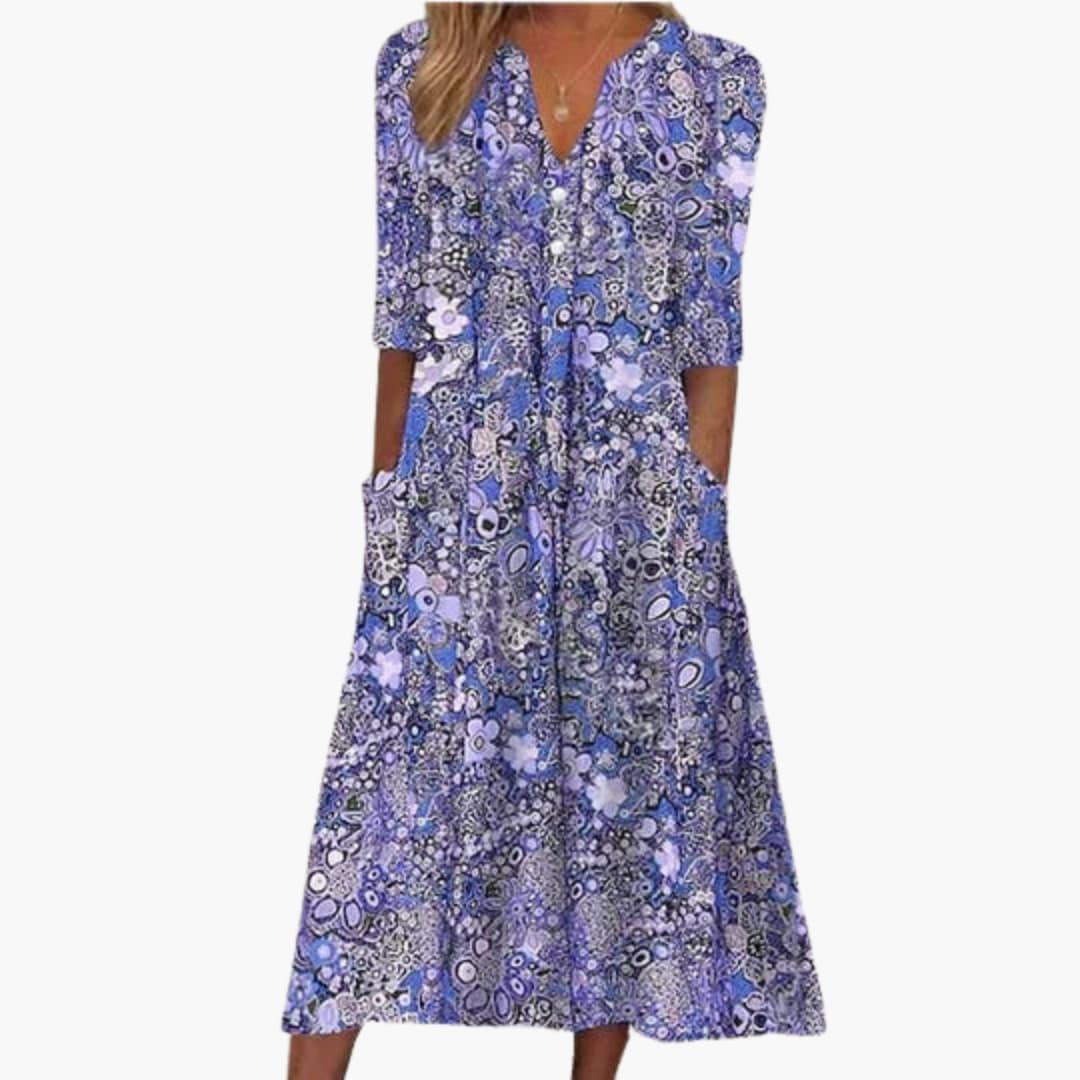 Bavane | Boho Midi Dress for Women - Summery and Flowing in Style