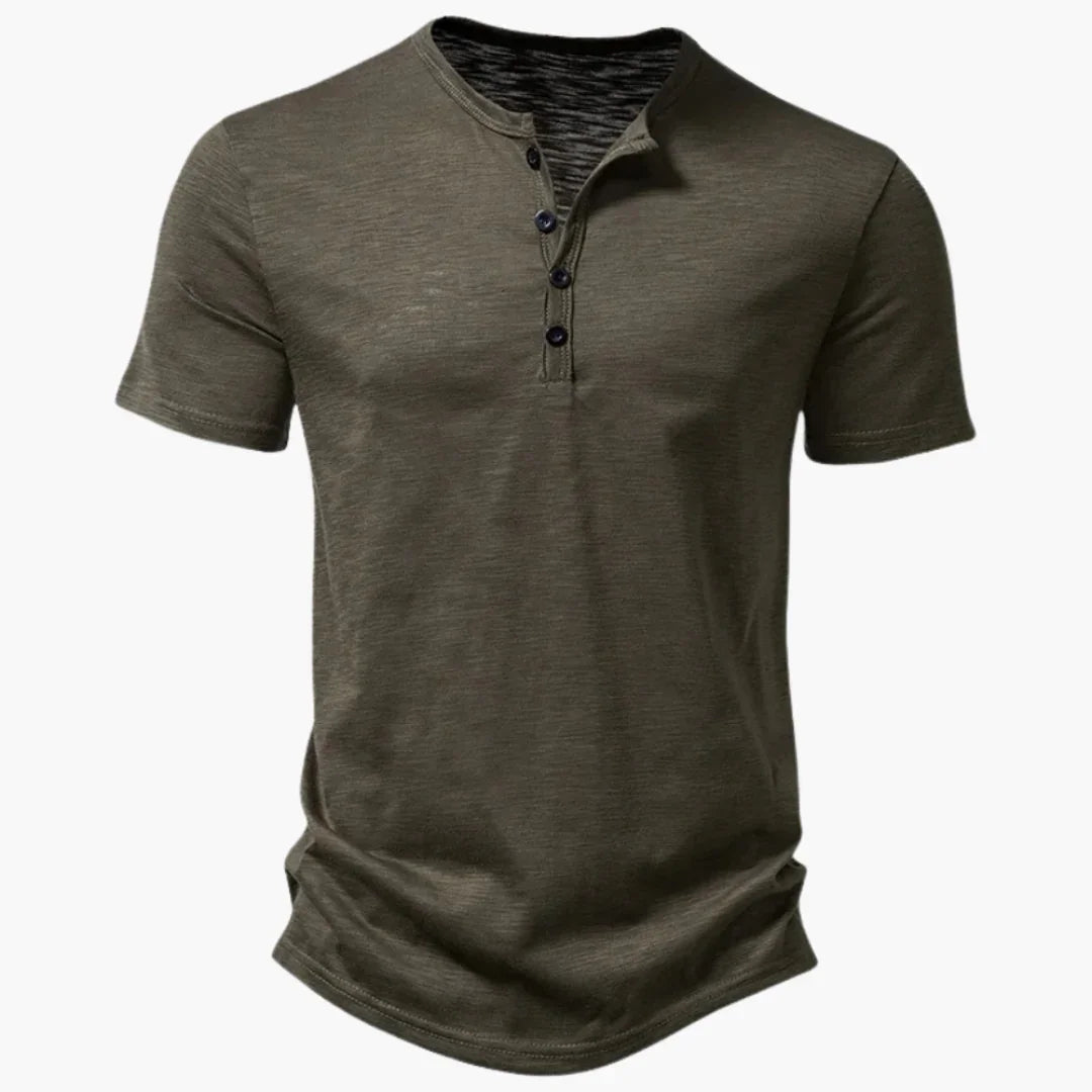 Bavane | Comfortable Henley Shirt for Men Short-Sleeved & Summer-Ready