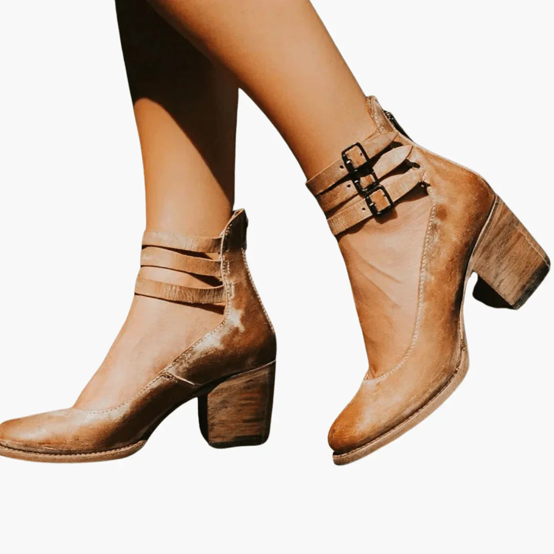 Bavane | High Heeled Ankle Boots for Women Elegant Ankle Boots with Straps