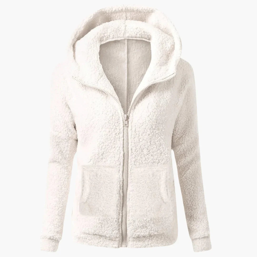 Bavane | Women's Fleece Hoodie with Zipper and Hood Warm