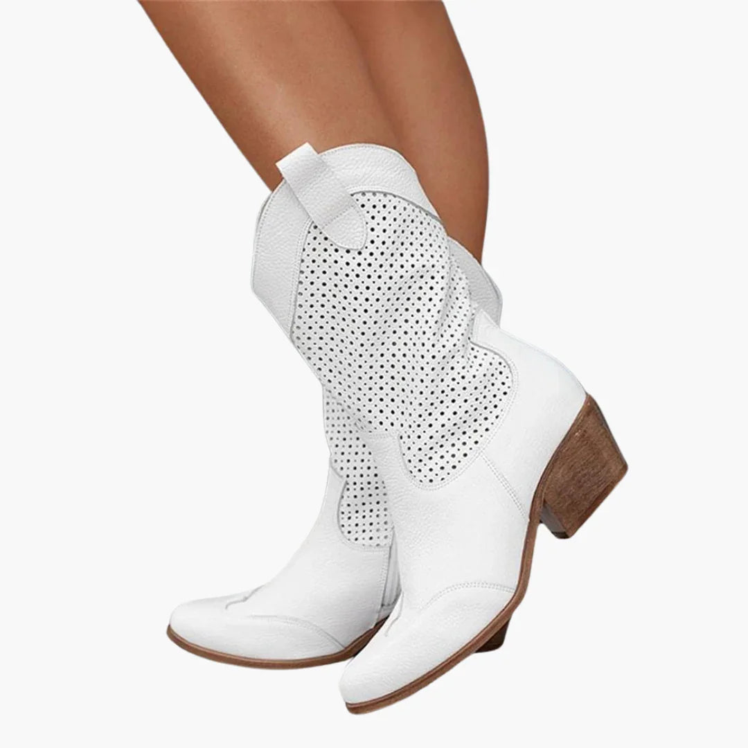 Bavane | Cowboy Boots for Women - Perforated Western Boots