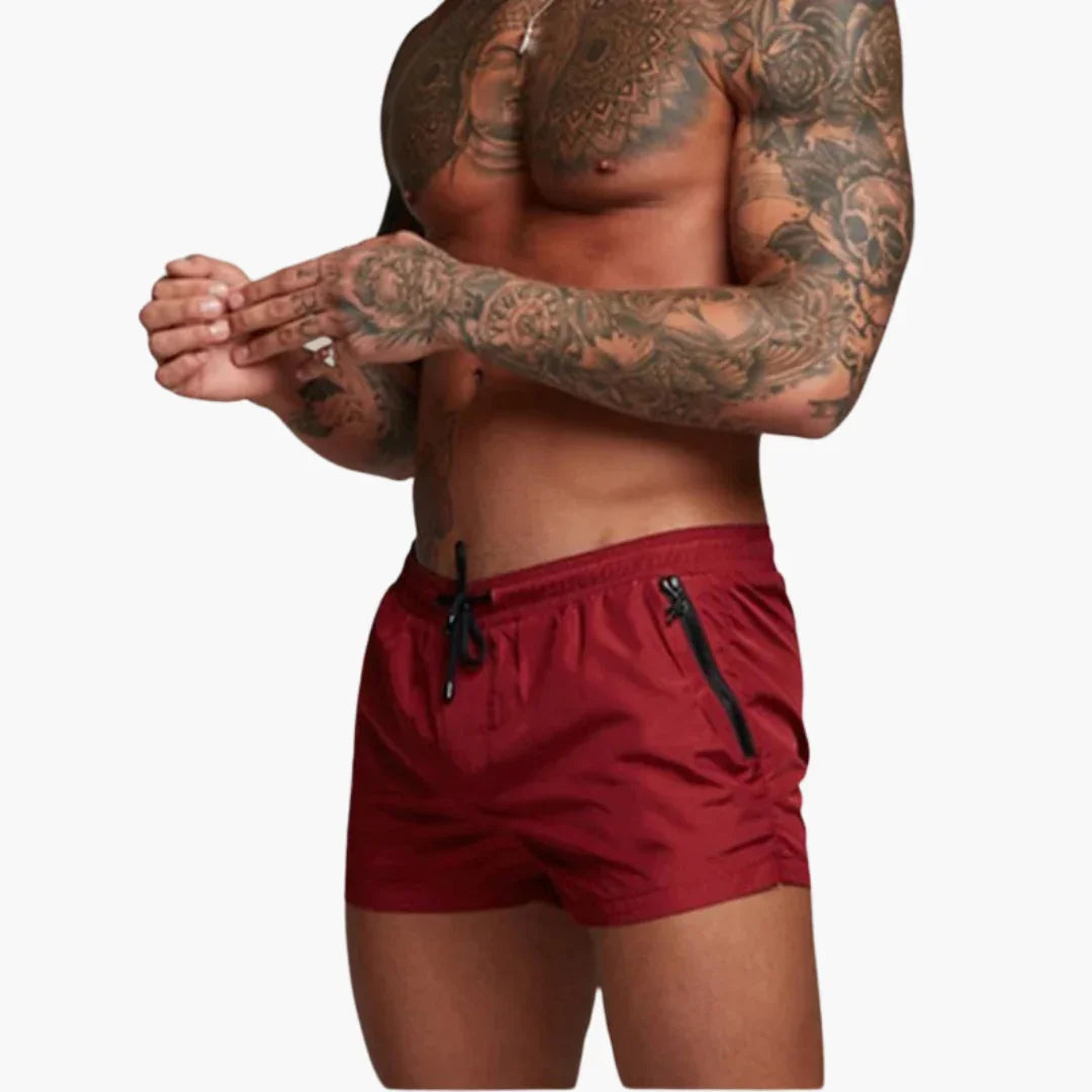 Bavane | Men's Quick-Dry Shorts with Elastic Waistband and Zipper