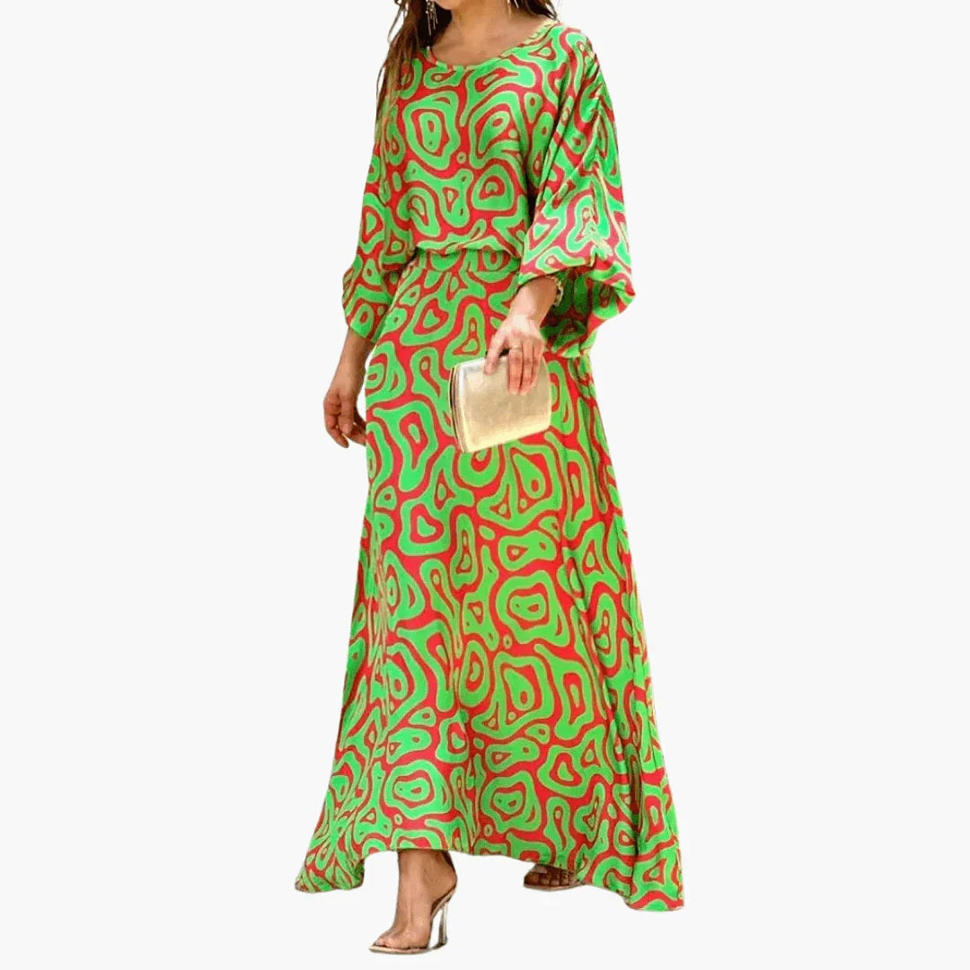 Bavane | Women's Maxi Dress with Print Boho & Summer Dress Style