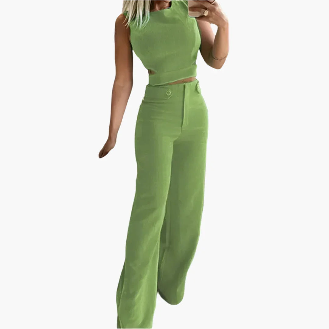 Bavane | Flowing V-Neck Dress for Women - Relaxed Fit
