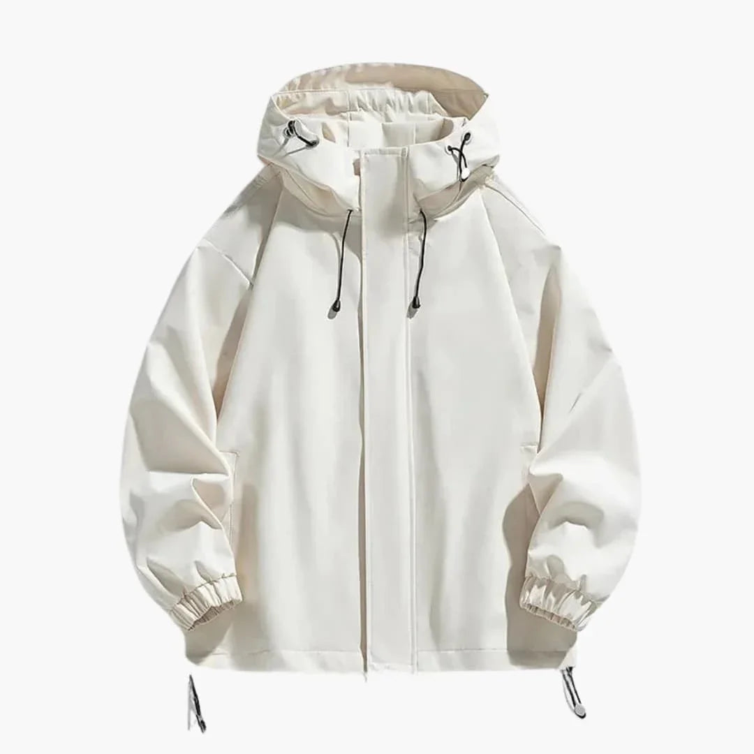 Bavane | Men's Hooded Jacket with Zipper and Elastic Hem