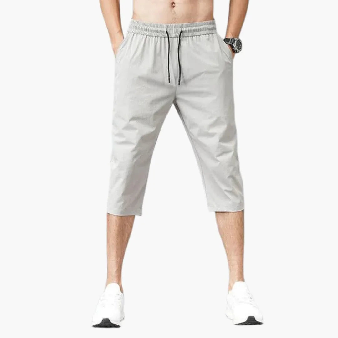 Bavane | Men's Summer Three-Quarter Shorts with Drawstring and Straight Leg