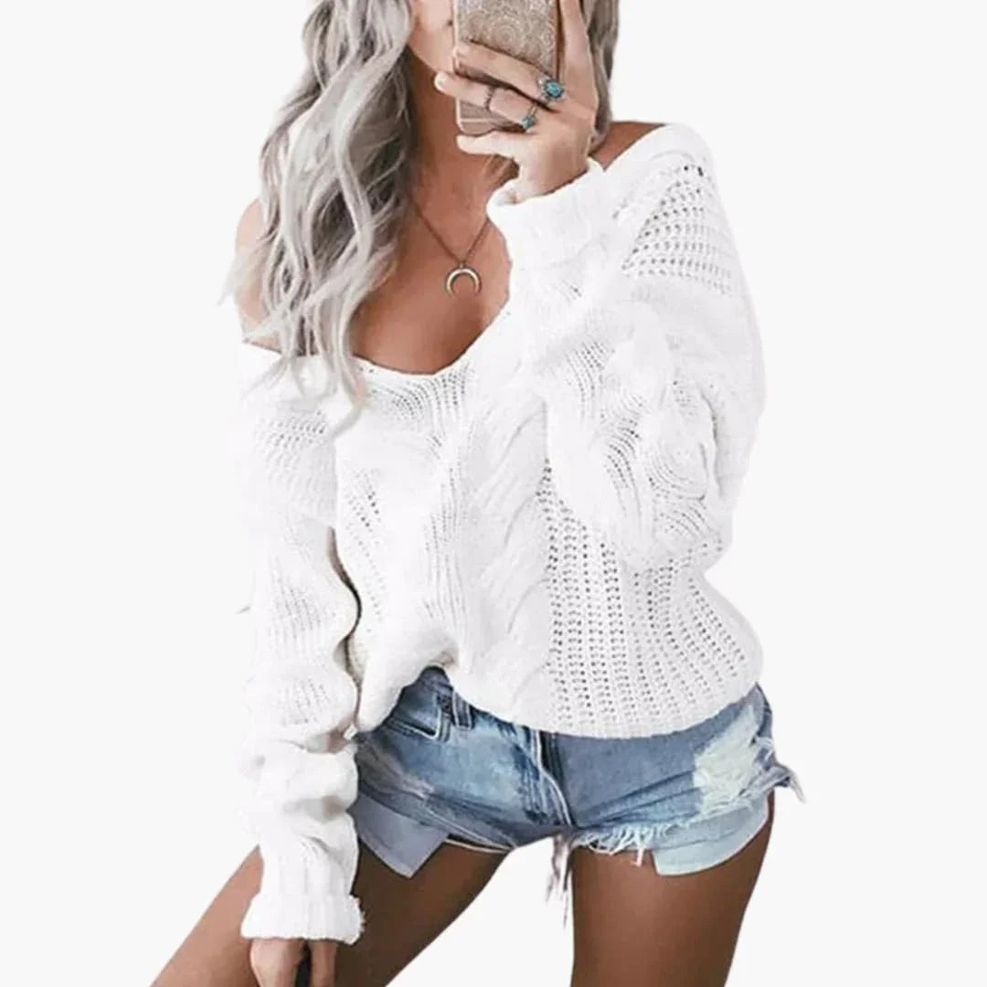 Bavane | Women's Oversized Sweater with Long Sleeves