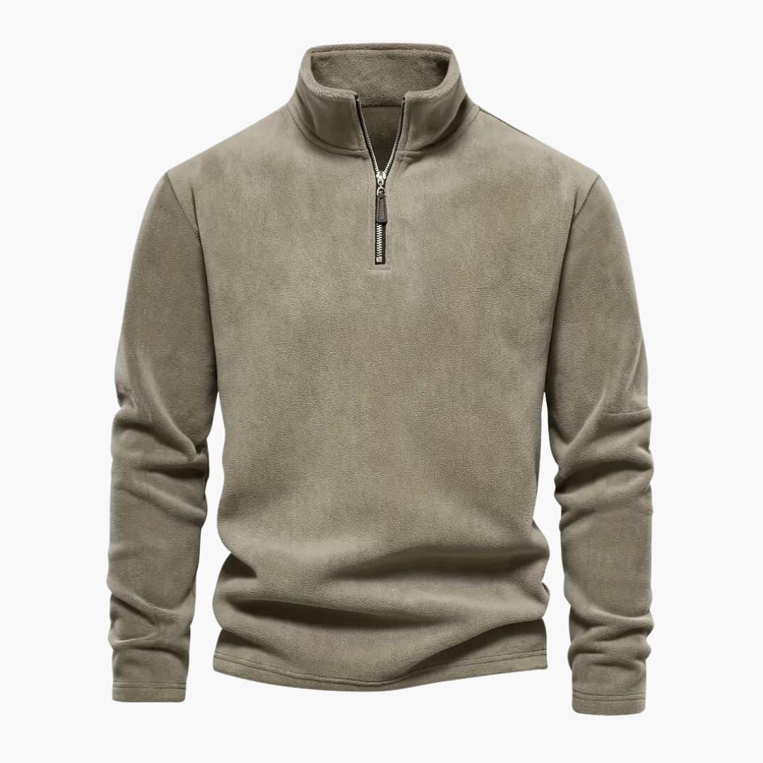 Bavane | Fleece Pullover with Zipper for Men Warm & Soft