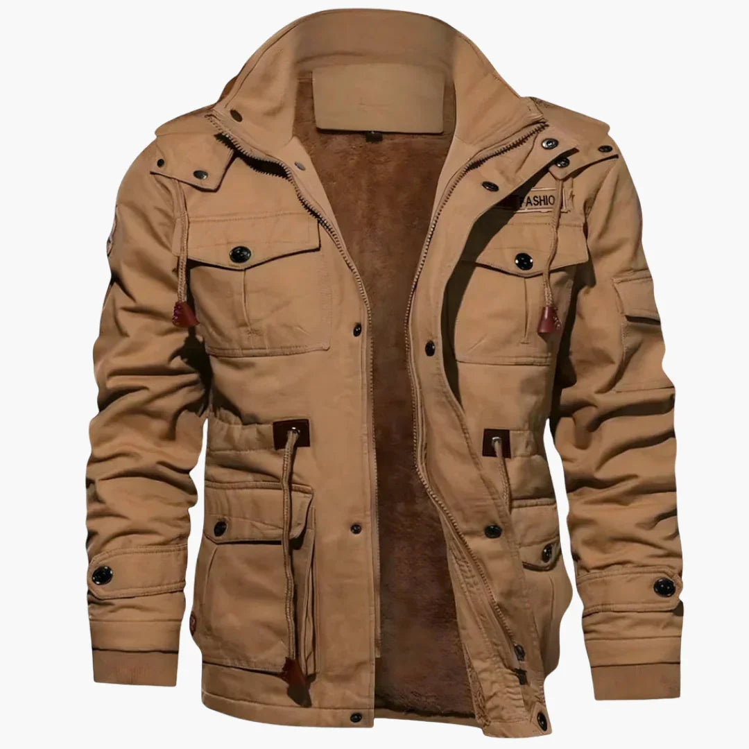 Bavane | Men's Jacket with Zipper and Multiple Pockets