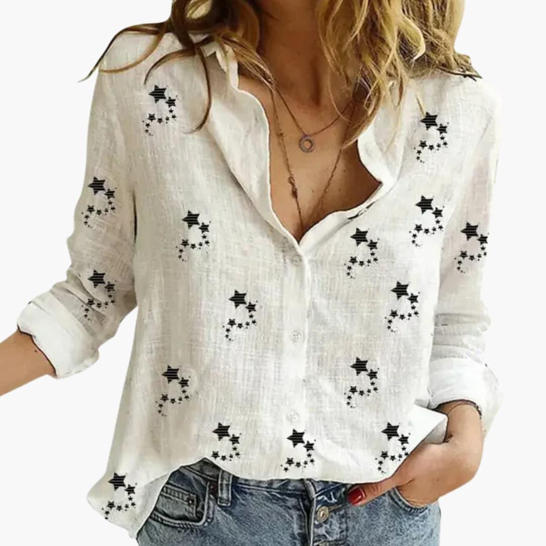 Bavane | Elegant Floral Pattern Blouse for Women - Stylish & Versatile