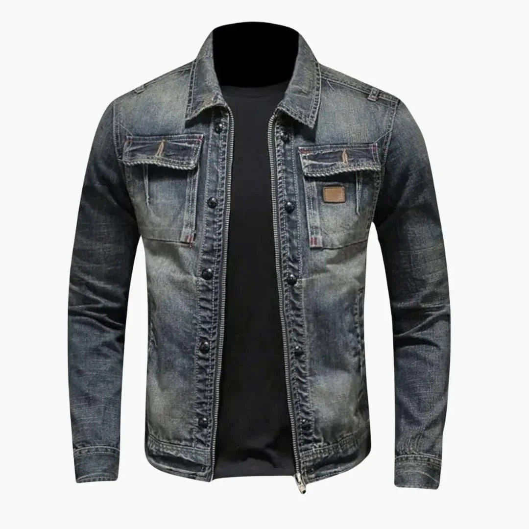 Bavane | Vintage Men's Denim Jacket Stylish Classic for Everyday Wear