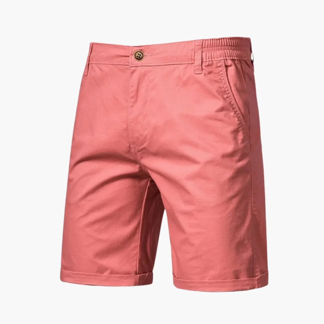 Bavane | Men's Cotton Shorts with Elastic Waistband and Side Pockets