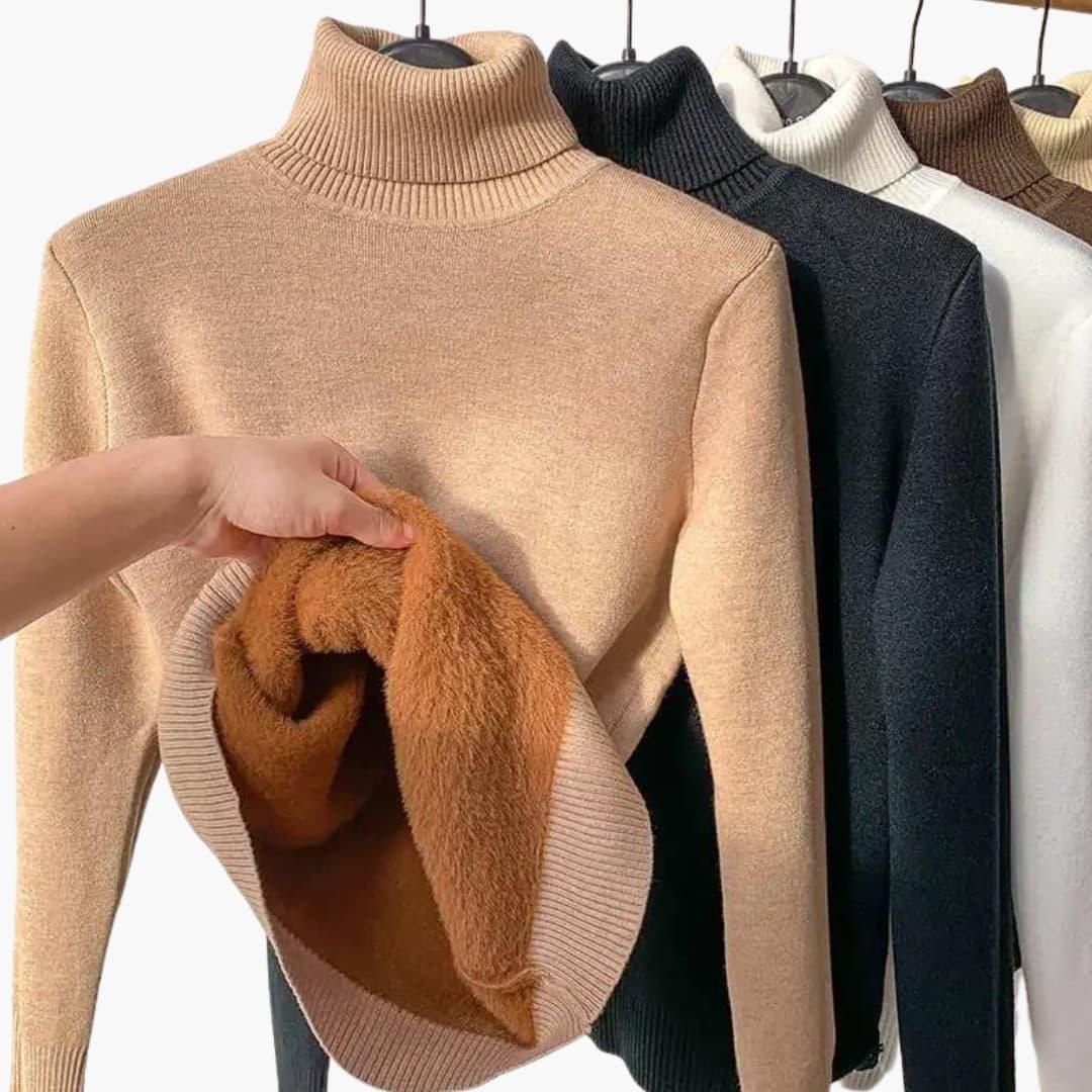 Bavane | Women's Sweater with Turtleneck and Loose Knit Pattern