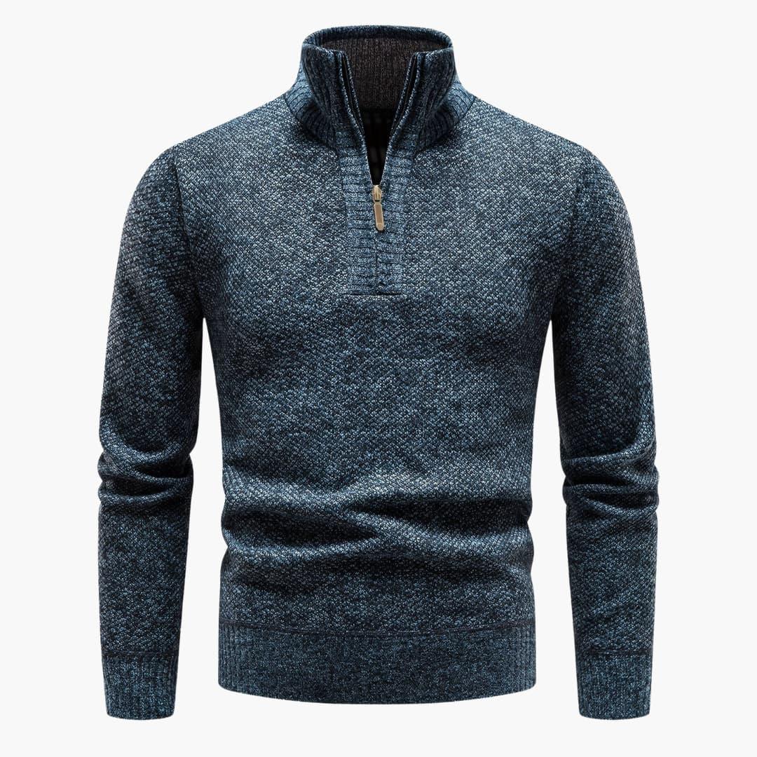 Bavane | Men's Pullover with Half Zipper