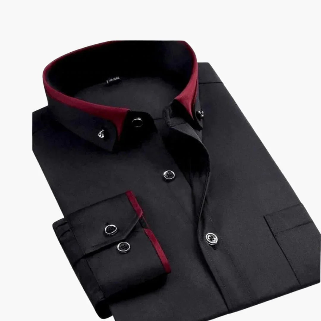 Bavane | Long Sleeve Shirt with Collar for Men