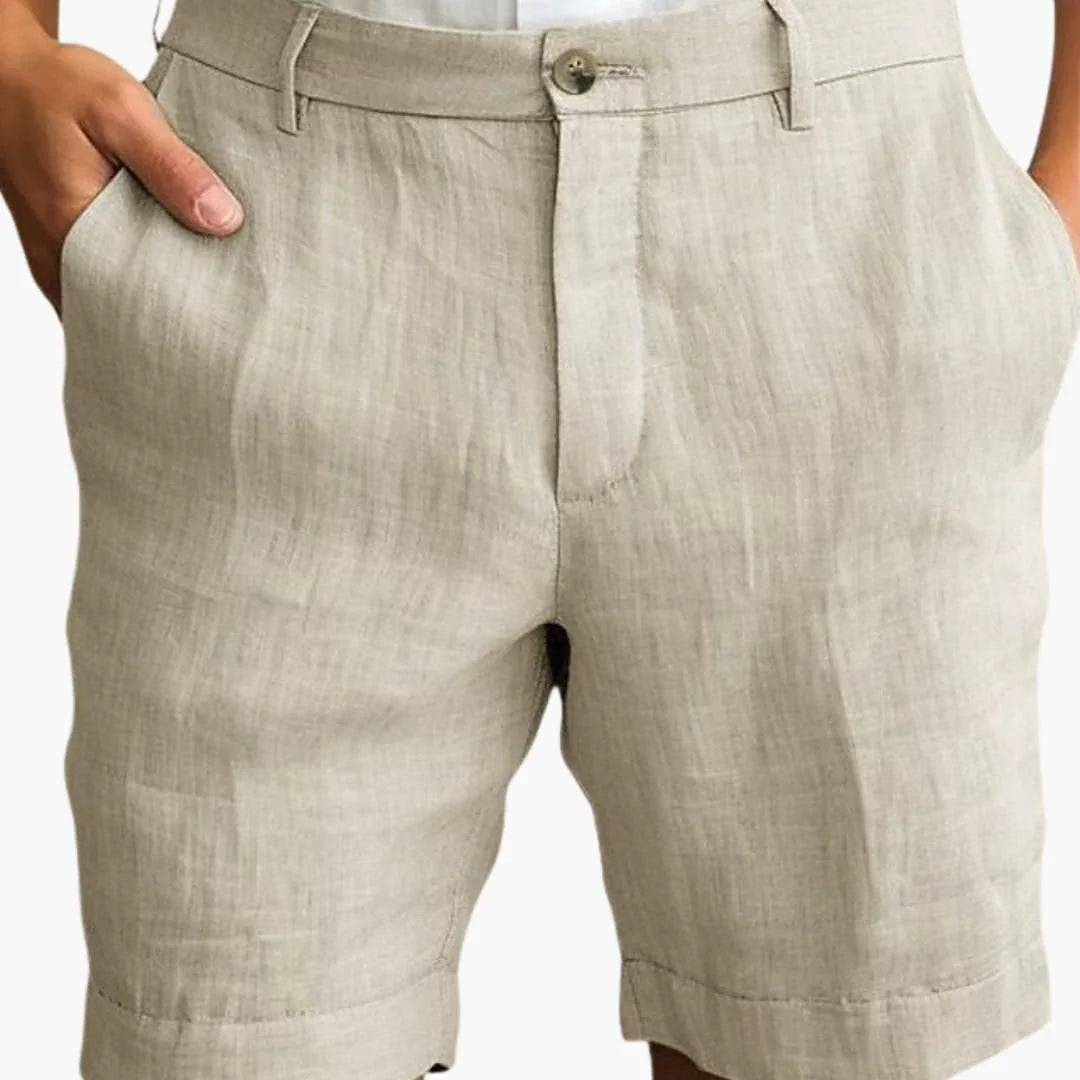 Bavane | Men's Summer Shorts with Straight Leg and Cuffed Hem