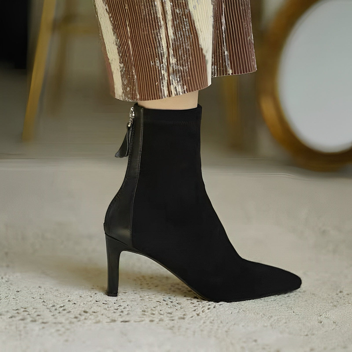 Bavane | Women's Ankle Boots with Pointed Toe and Heel