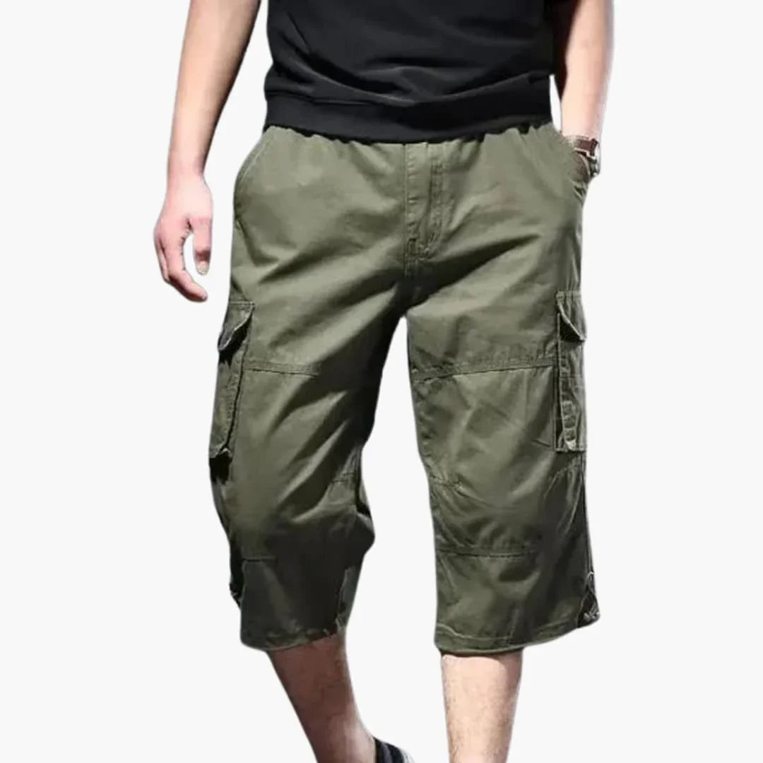 Bavane | Men's 3/4 Pants with Pockets Made of Lightweight Fabric for Summer
