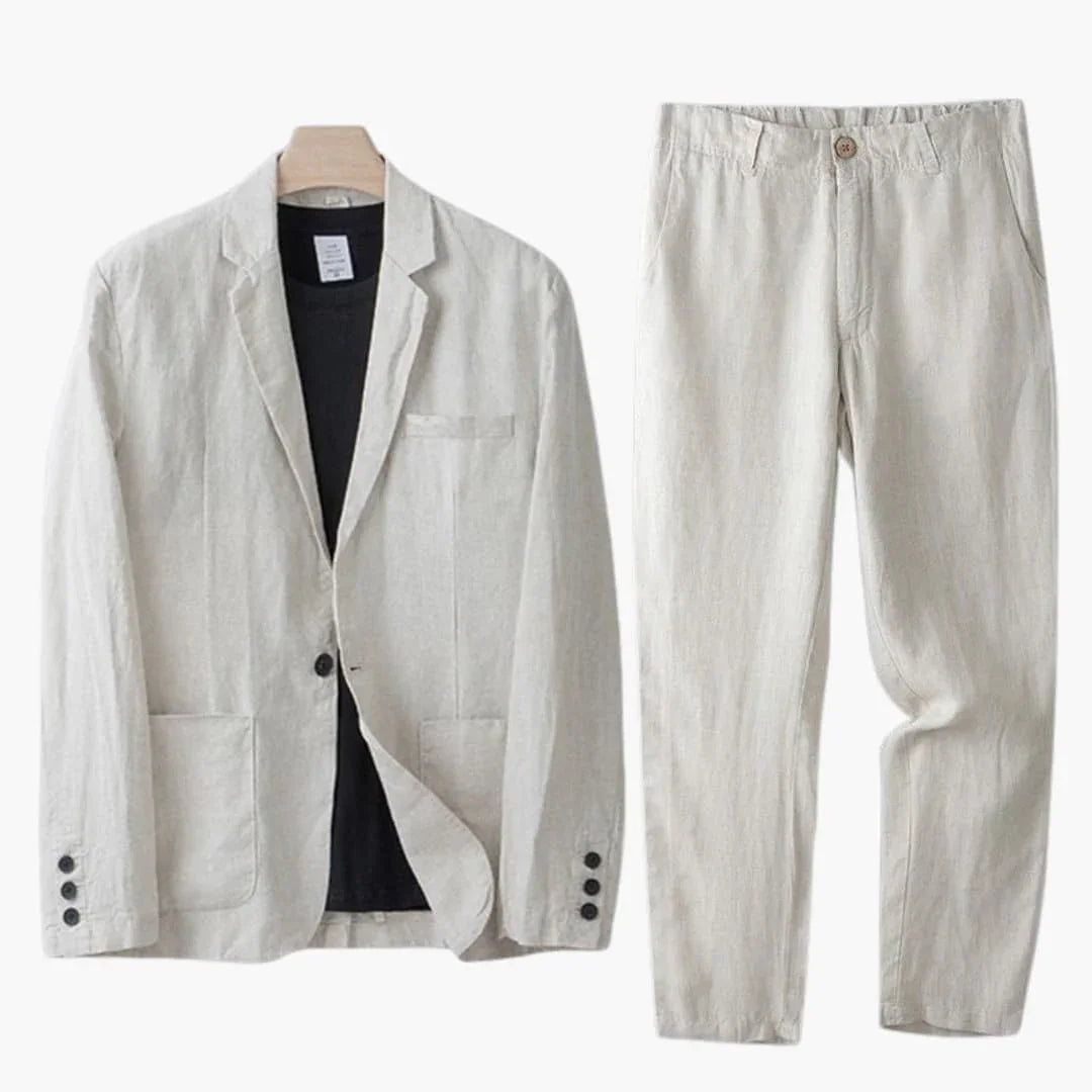 Bavane | Men's Suit Set with Blazer and Trousers for Spring Summer