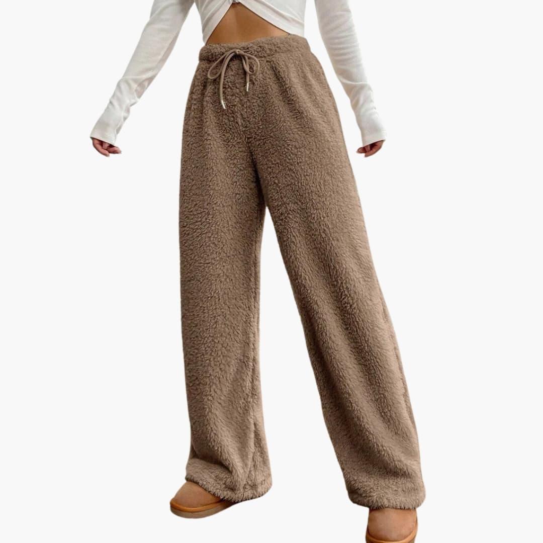 Bavane | Women's Casual Pants with Drawstring and Wide Leg