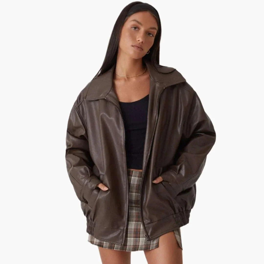 Bavane | Women's Oversized Jacket with Wide Collar