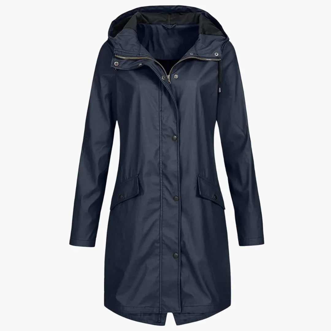 Bavane | Women's Rain Jacket with Hood and Front Pockets