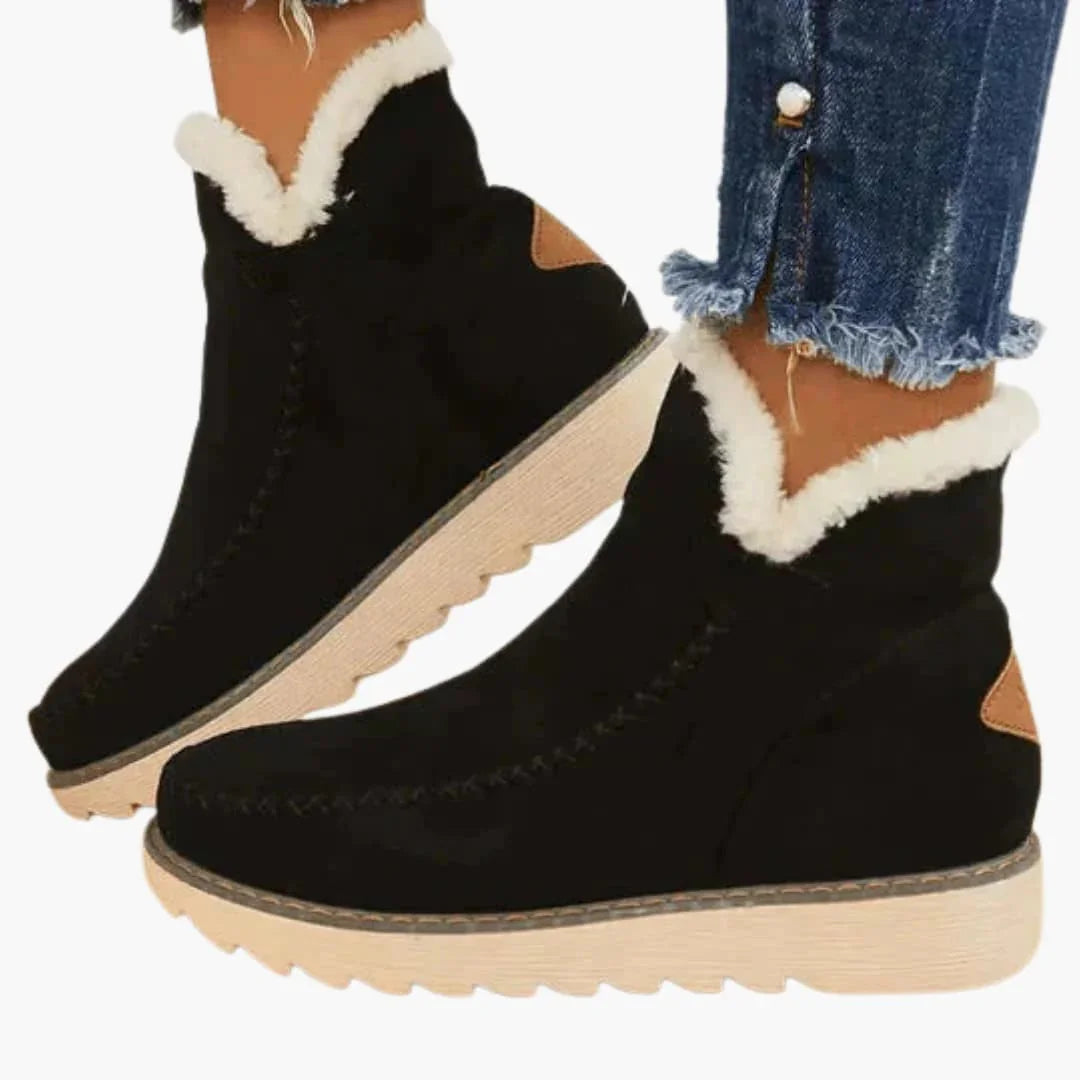 Bavane | Women's Ankle Boots with Plush Lining and Structured Sole