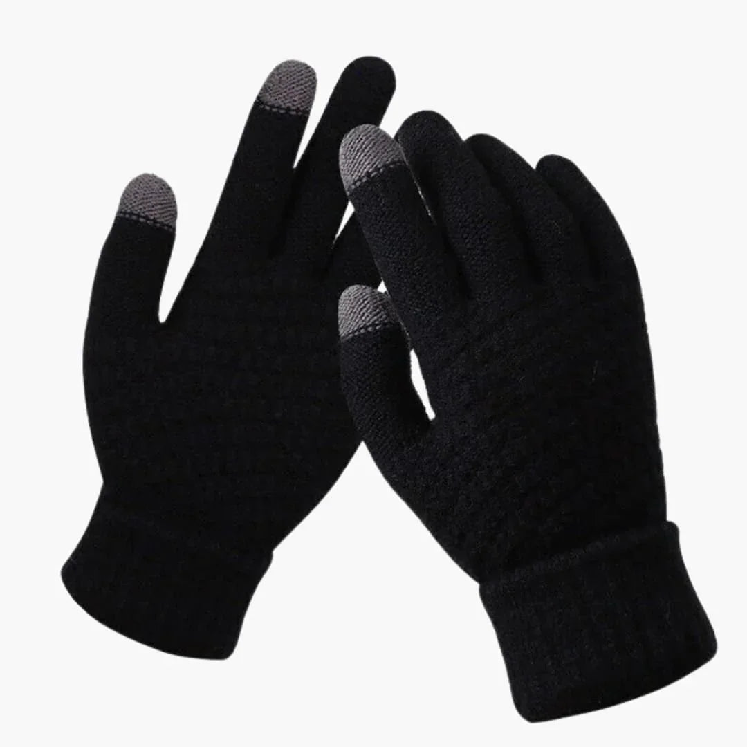 Bavane | Women's Knitted Gloves with Touch Function and Inner Layer