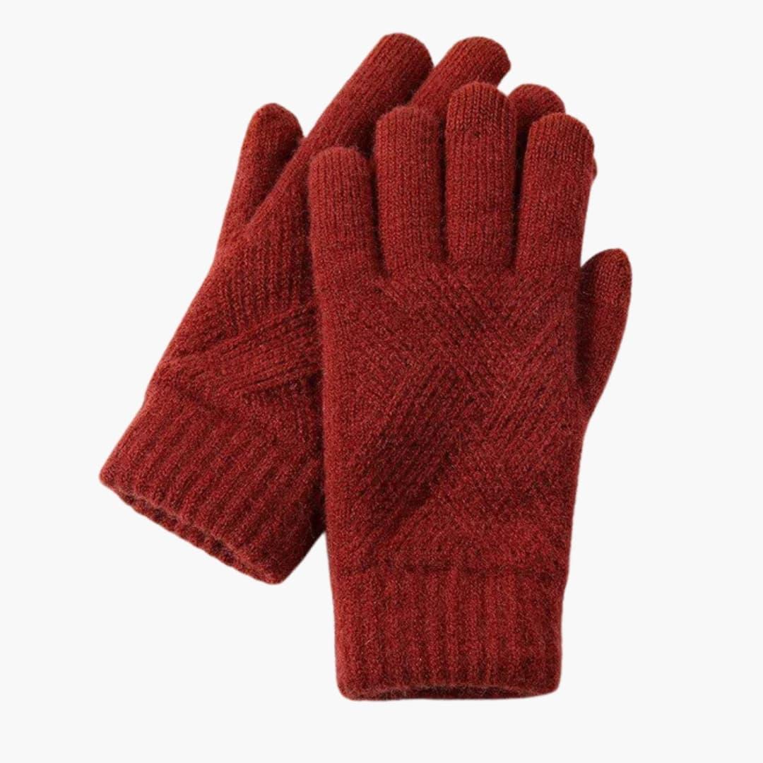 Bavane | Women's Knitted Gloves with Touch Function and Multi-layered Interior