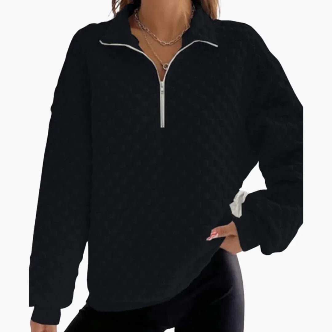Bavane | Women's Knit Sweater with Textured Surface