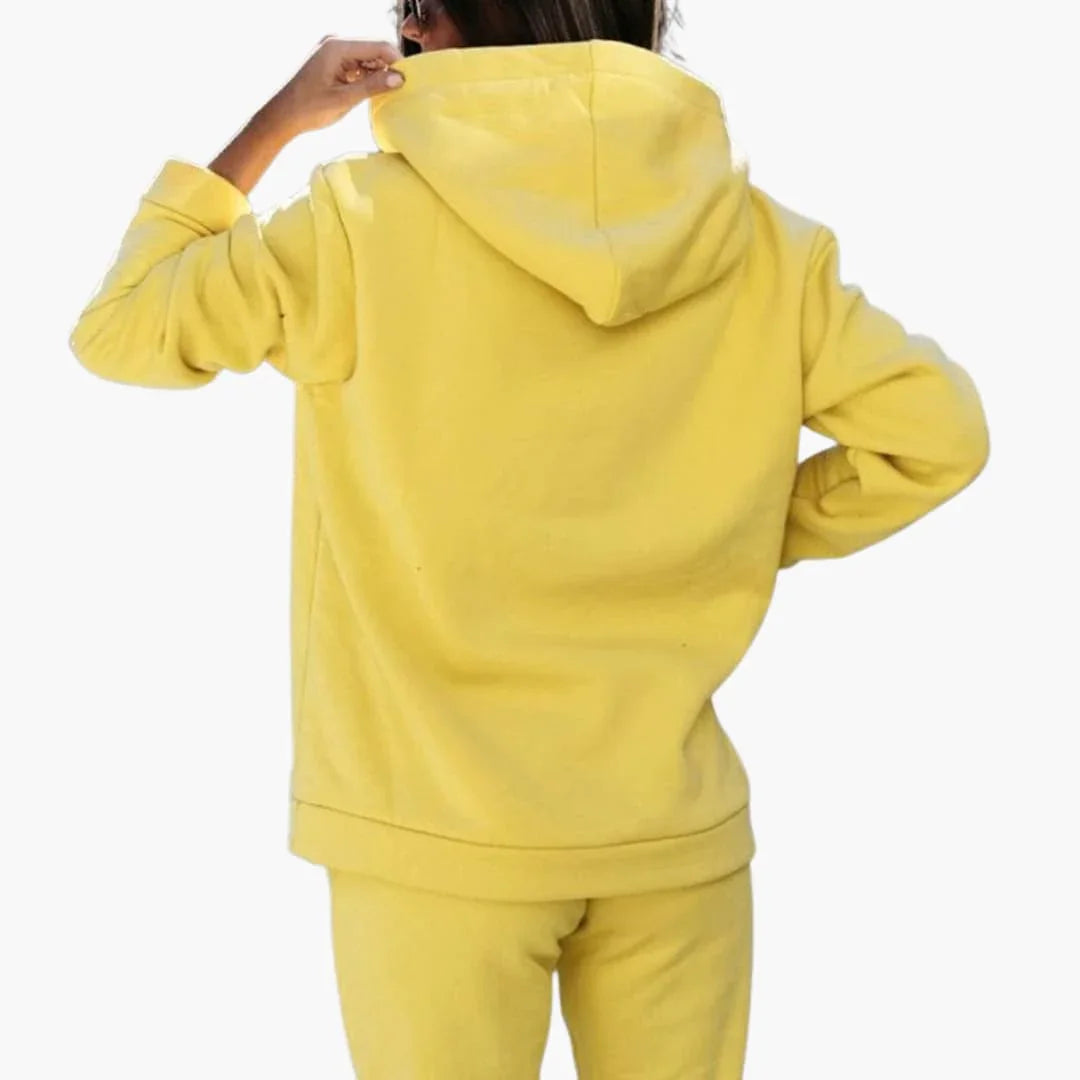 Bavane | Women's Hoodie and Tracksuit Set with Drawstring and Kangaroo Pocket