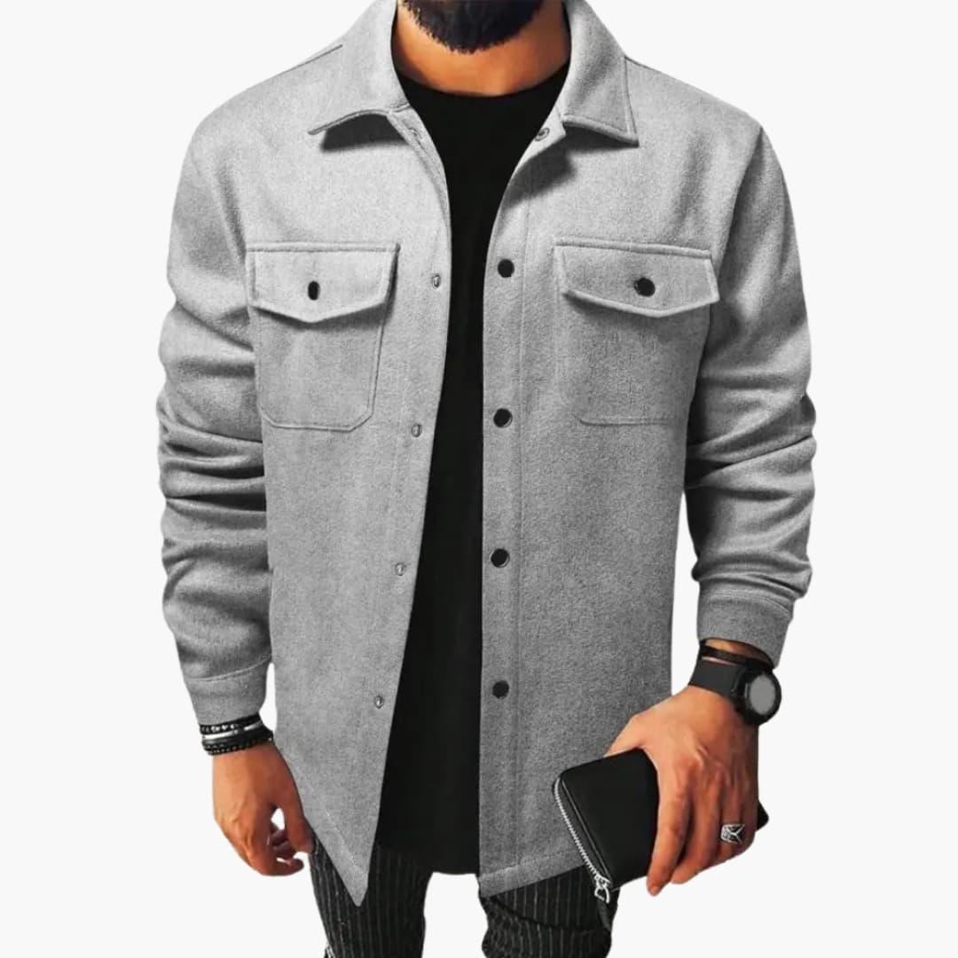 Bavane | Men's Shirt Jacket with Button Placket