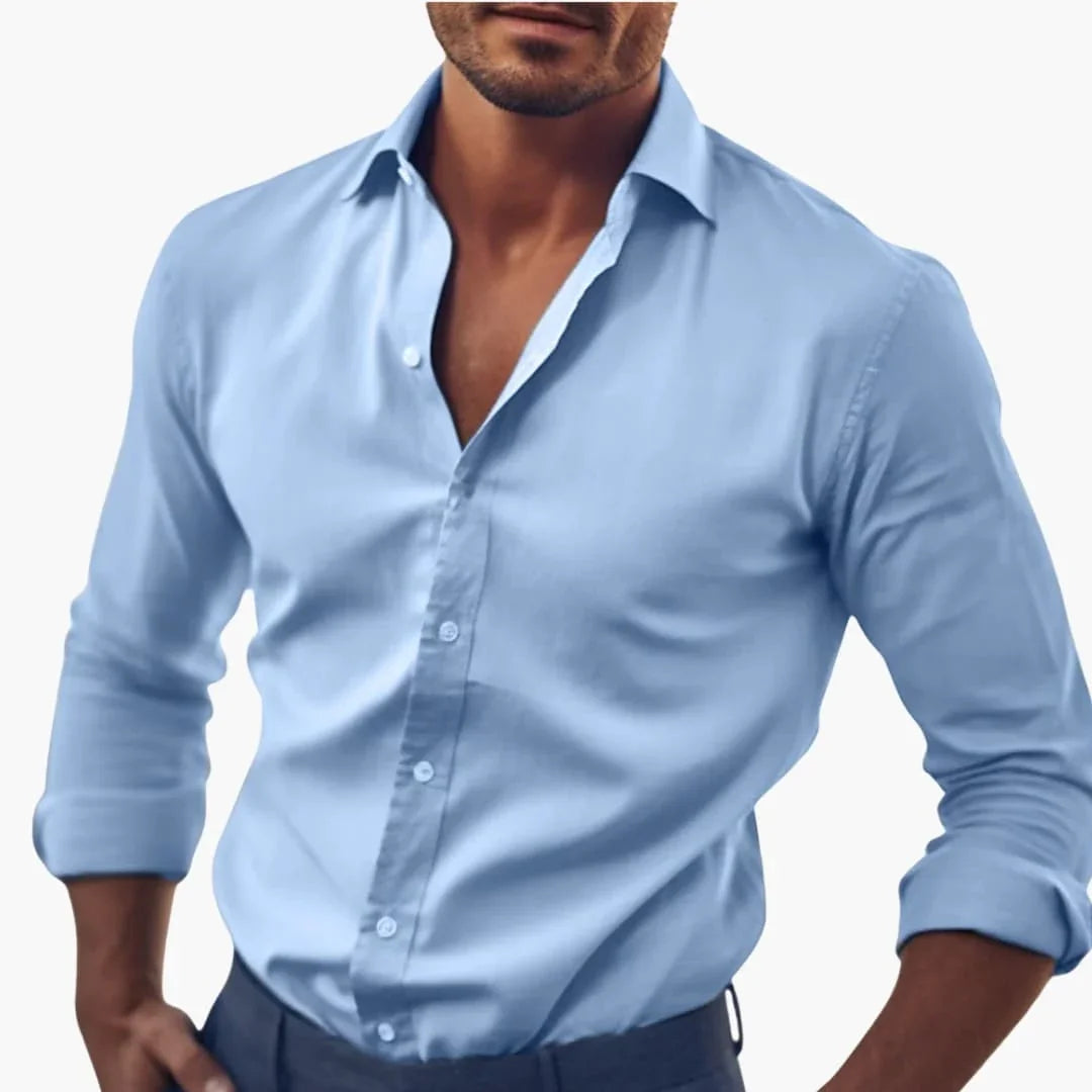 Bavane | Men's Shirt with Collar and Long Sleeves
