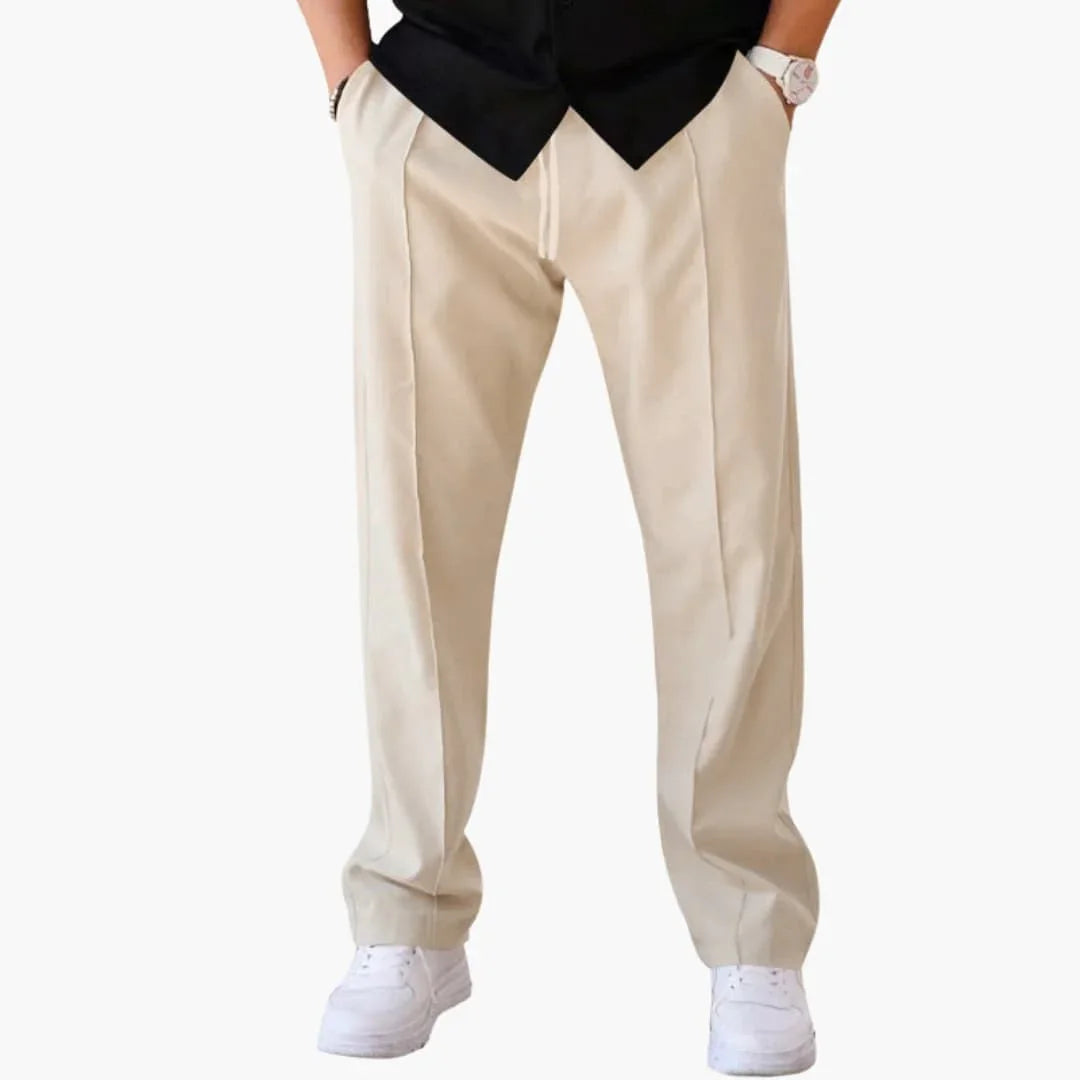 Bavane | Men's Straight Leg Pants with Side Pockets