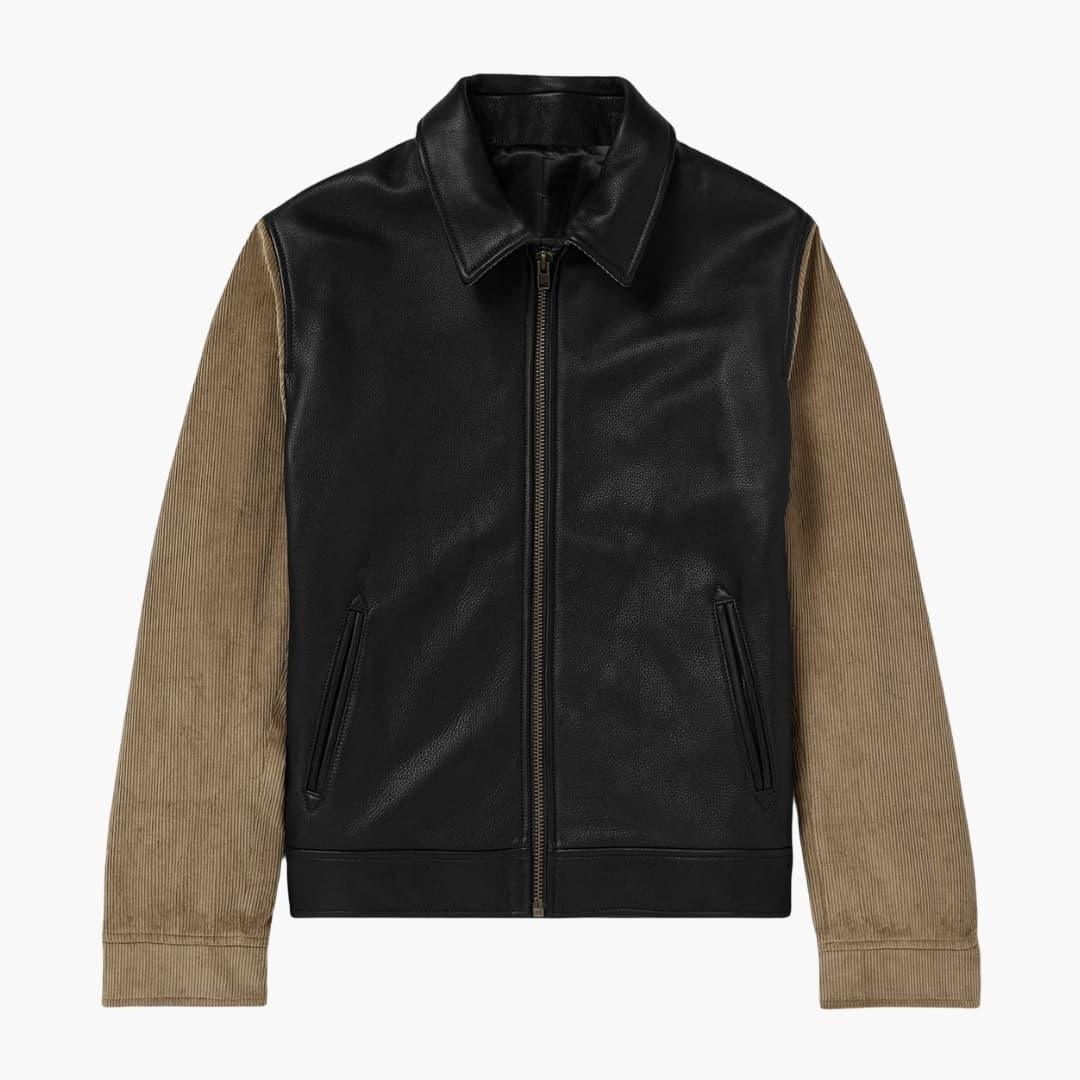 Bavane | Men's Jacket with Zipper and Cord Sleeves