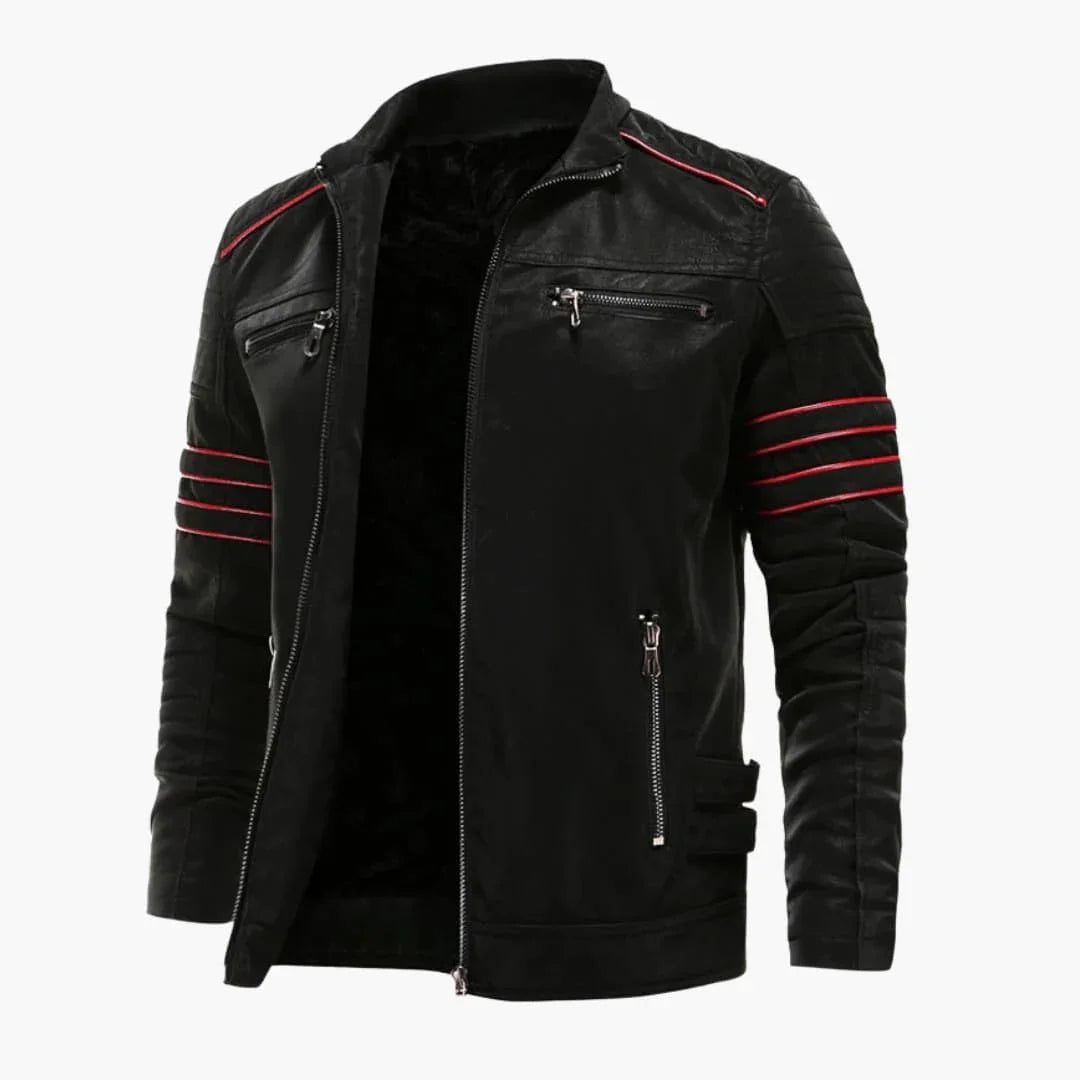 Bavane | Men's Jacket with Zipper and Shoulder Piping