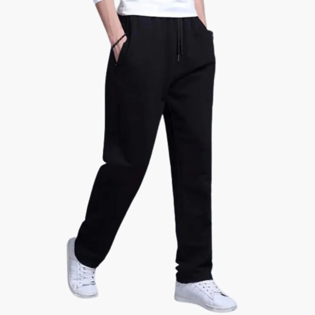 Bavane | Men's Jogging Pants with Elastic Waistband and Cuffs at the Ankles