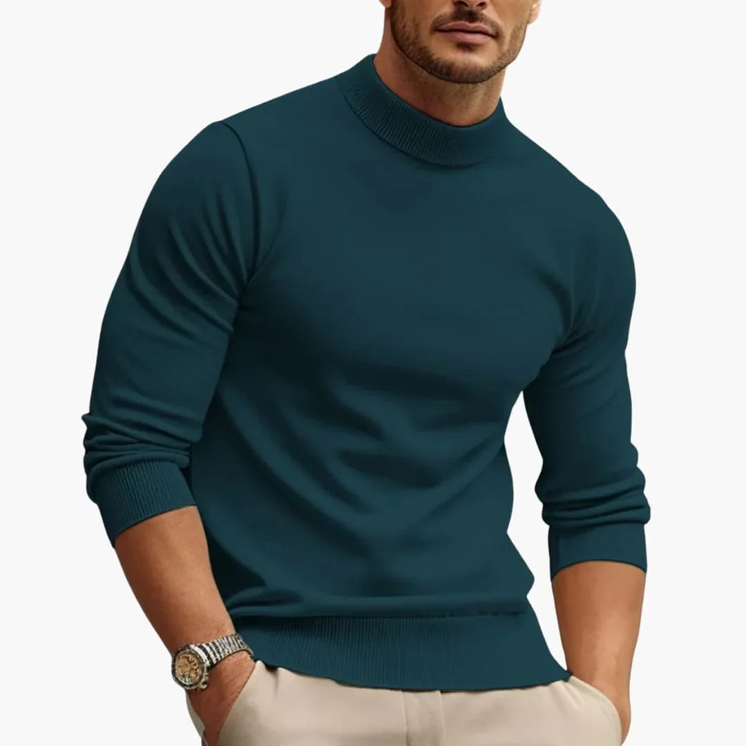 Bavane | Men's Sweater with Round Neck and Ribbed Cuff