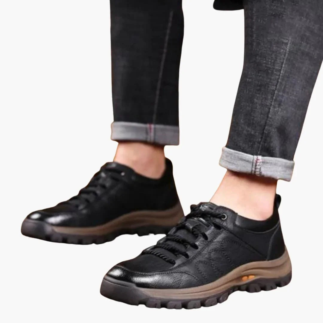 Bavane | Men's Lace-Up Shoes with Textile Upper and Rubber Sole