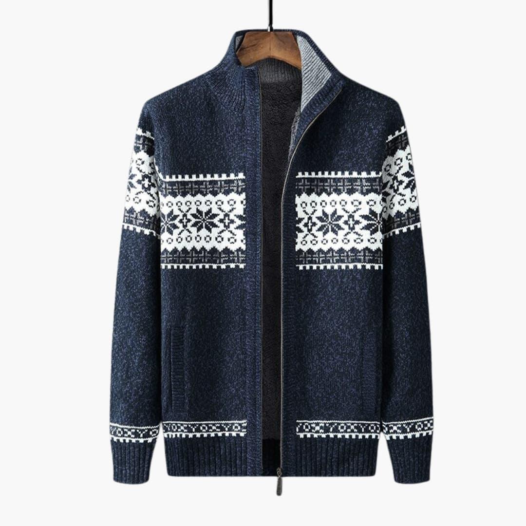 Bavane | Men's Knit Cardigan with Zipper