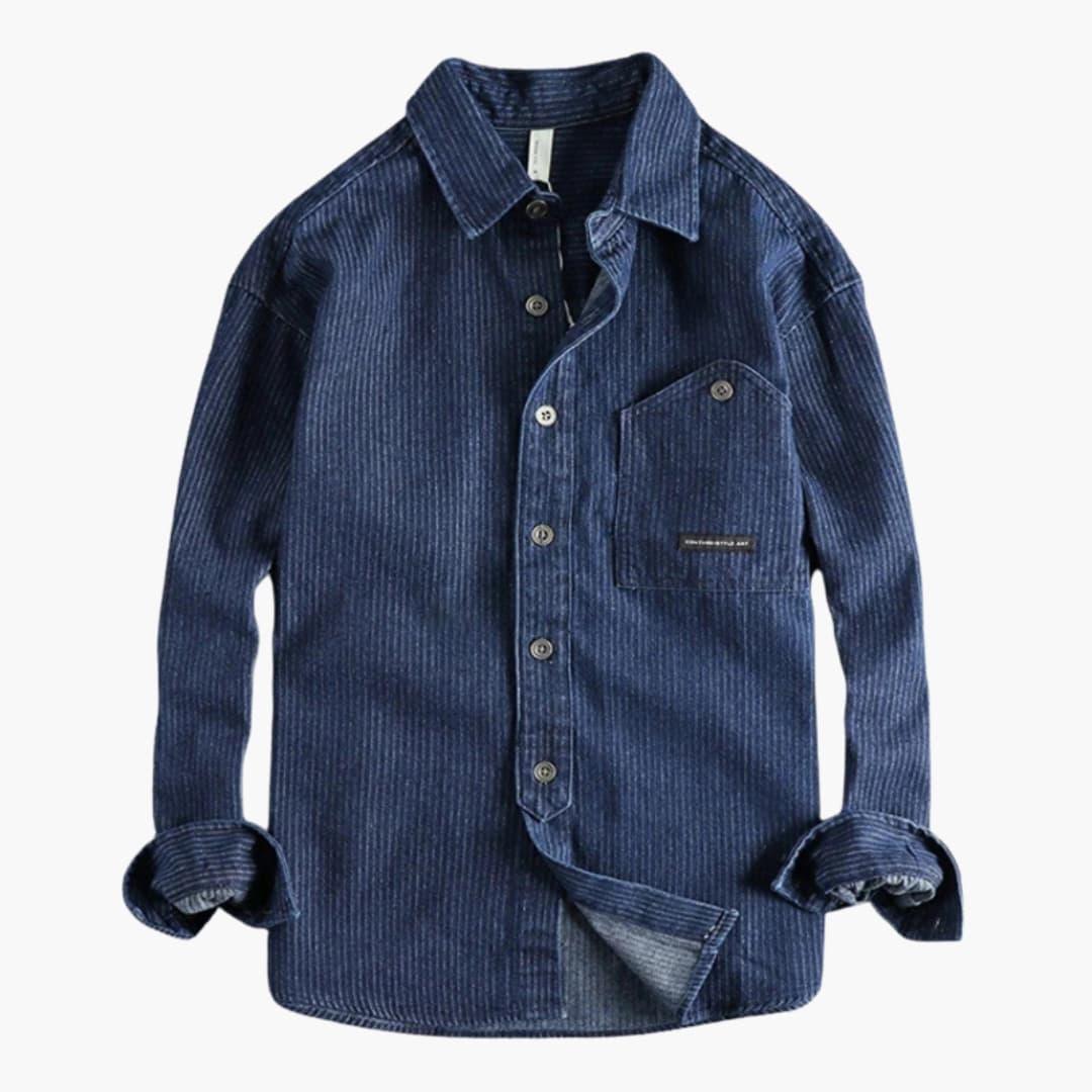 Bavane | Men's Utility Shirt with Chest Pockets and Snap Button Closure