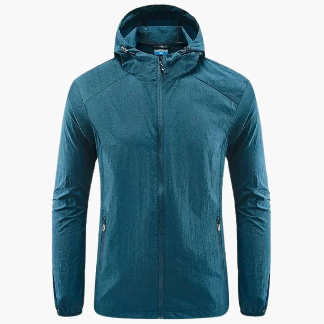 Bavane | Men's Windbreaker Jacket with Hood and Zipper Pockets