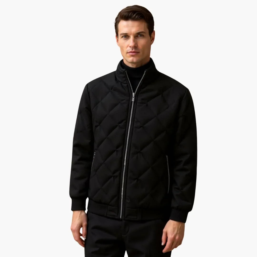 Bavane | Men's Jacket with Zipper and Quilted Surface